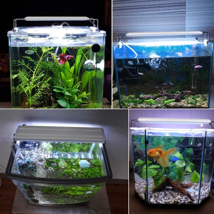 حوض أسماك زجاجي XY-30K مزود بمصباح LED مائي، قابس أمريكي، XY-30K