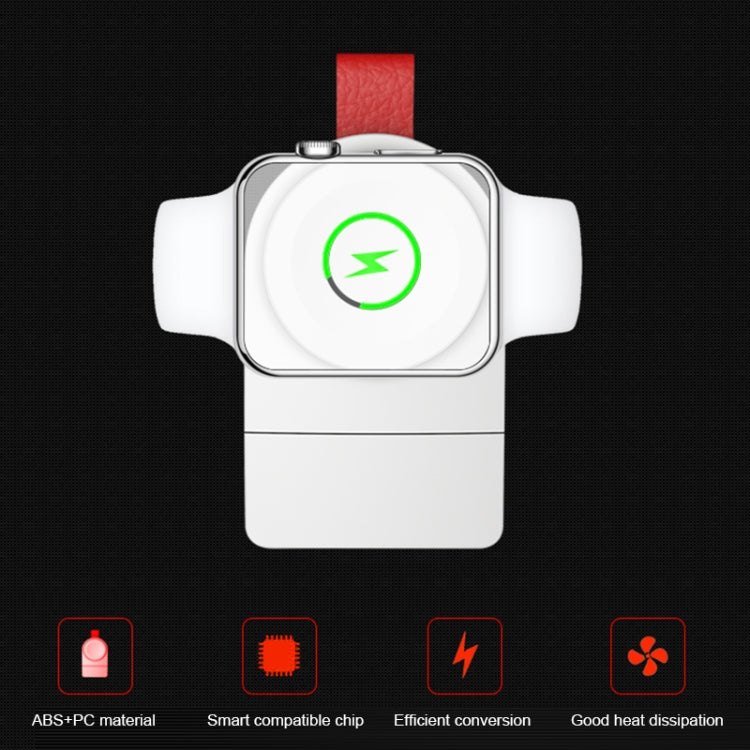 شاحن لاسلكي مغناطيسي عالمي محمول A3 متوافق مع معيار Qi لساعات Apple Watch Series 4 و3 و2 و1