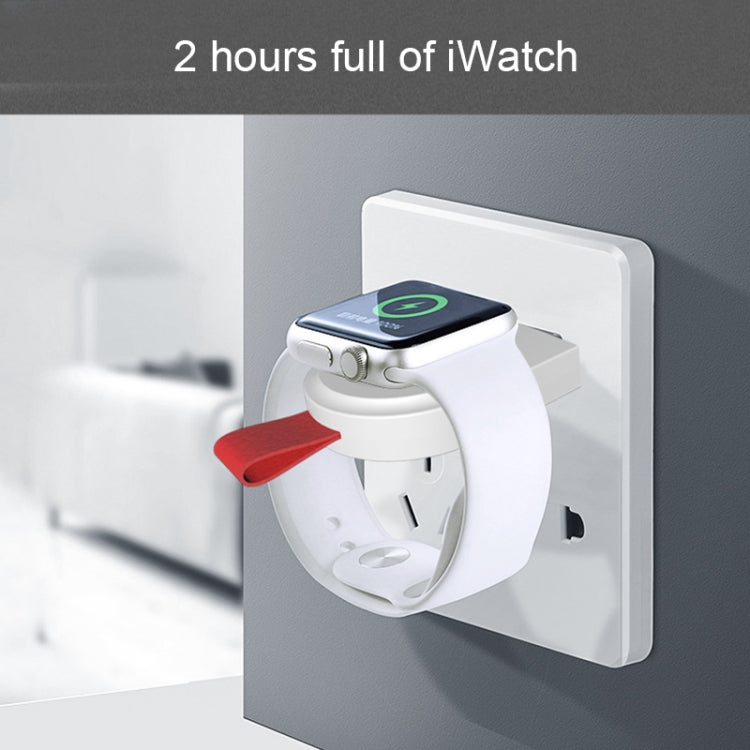 شاحن لاسلكي مغناطيسي عالمي محمول A3 متوافق مع معيار Qi لساعات Apple Watch Series 4 و3 و2 و1
