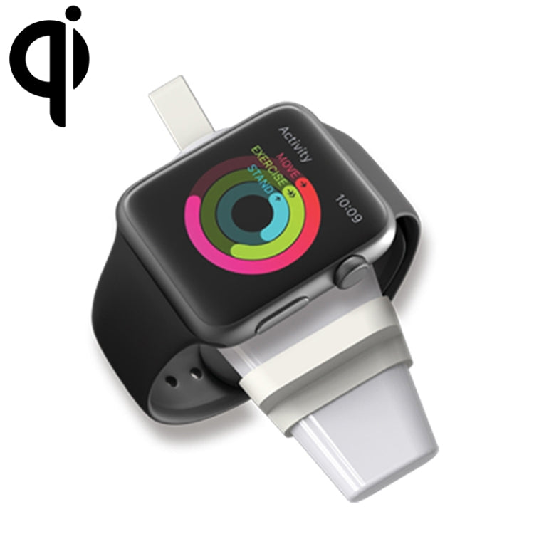 شاحن لاسلكي محمول عالمي B2 بمعيار Qi مغناطيسي USB لساعات Apple Watch Series 4 و3 و2 و1