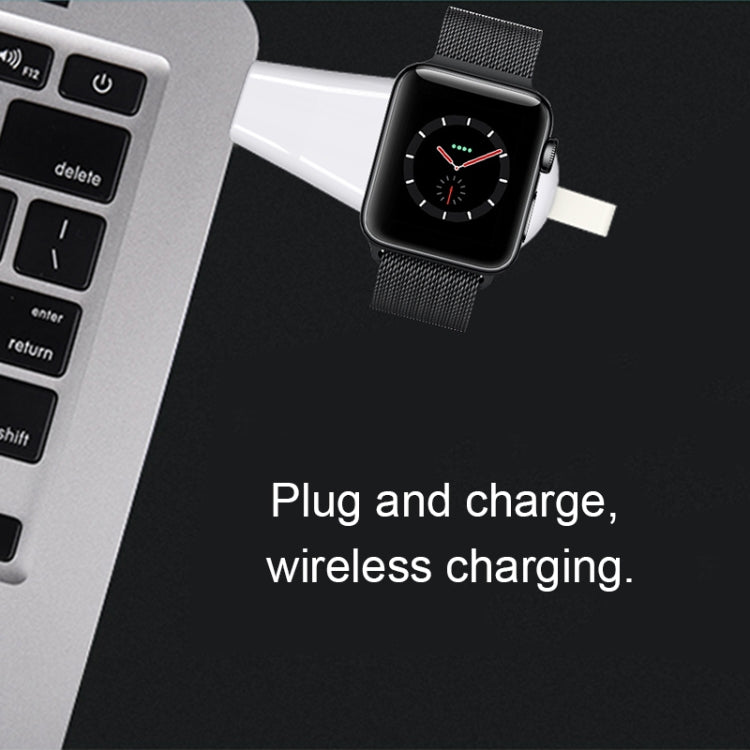 شاحن لاسلكي محمول عالمي B2 بمعيار Qi مغناطيسي USB لساعات Apple Watch Series 4 و3 و2 و1