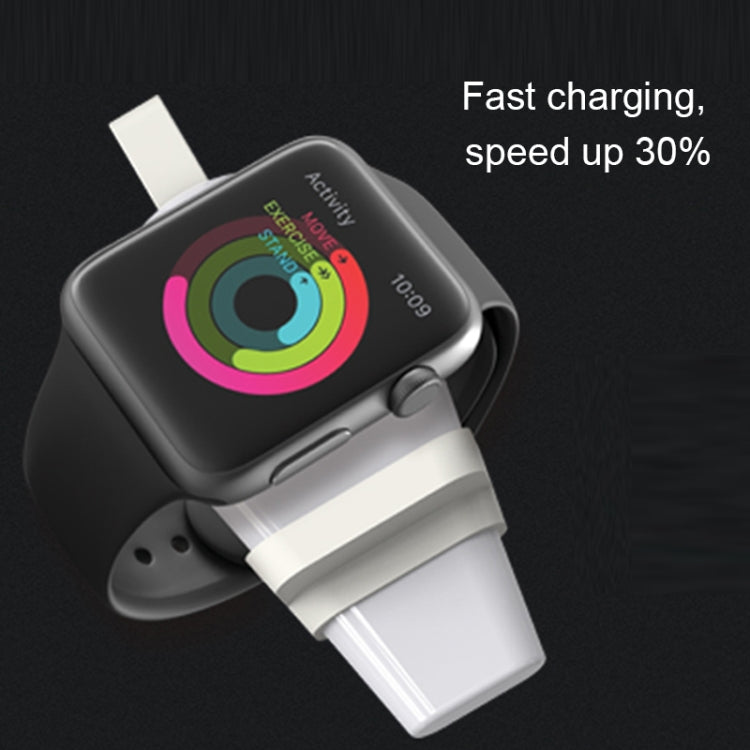 شاحن لاسلكي محمول عالمي B2 بمعيار Qi مغناطيسي USB لساعات Apple Watch Series 4 و3 و2 و1