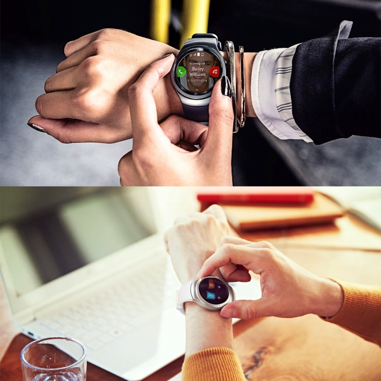 سوار ساعة من السيليكون بلون سادة لساعة Samsung Gear S2 Sport / Gear S2 Watch