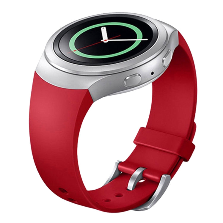 سوار ساعة من السيليكون بلون سادة لساعة Samsung Gear S2 Sport / Gear S2 Watch