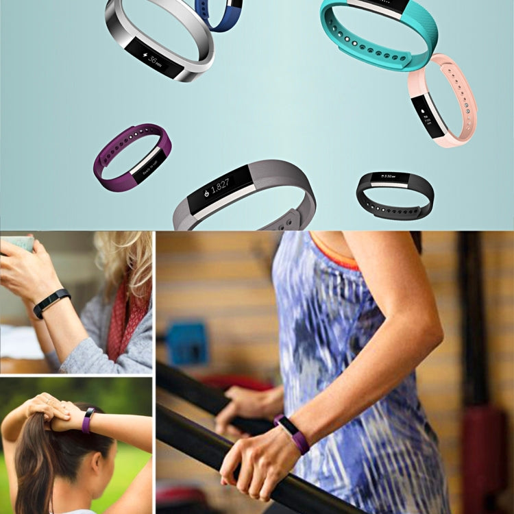سوار ساعة Fitbit Alta من السيليكون المائل الملمس، مقاس كبير، الطول: حوالي 22 سم