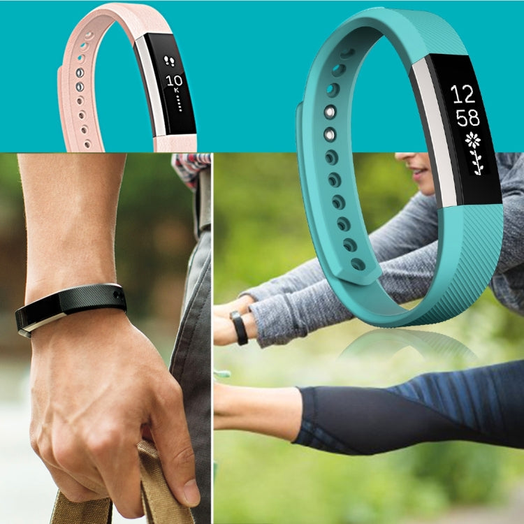 سوار ساعة Fitbit Alta من السيليكون المائل الملمس، مقاس كبير، الطول: حوالي 22 سم