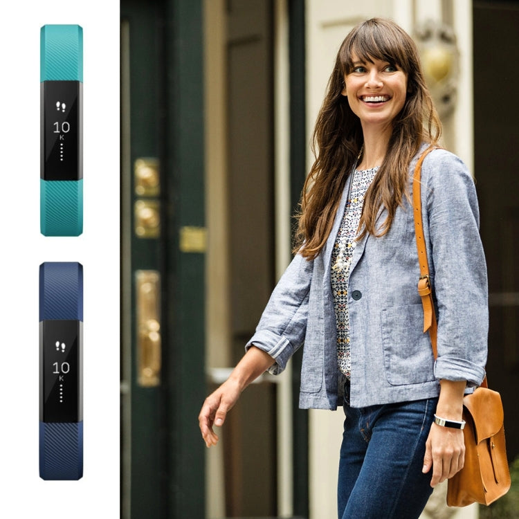 سوار ساعة Fitbit Alta من السيليكون المائل الملمس، مقاس كبير، الطول: حوالي 22 سم
