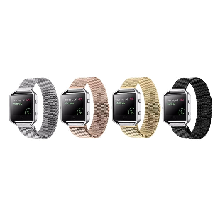 سوار ساعة Fitbit Blaze بقفل مغناطيسي من الفولاذ المقاوم للصدأ