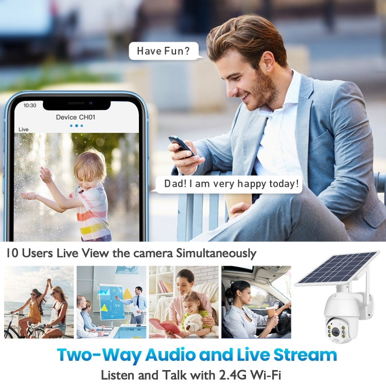 كاميرا مراقبة شبكة T16 1080P Full HD 4G (الإصدار الأمريكي) تعمل بالطاقة الشمسية، تدعم إنذار PIR + الرادار، رؤية ليلية، صوت ثنائي الاتجاه، بطاقة TF، 4G (الإصدار الأمريكي)