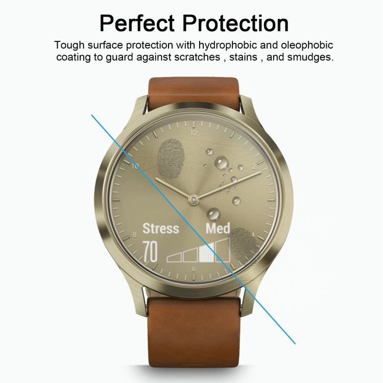غطاء حماية ENKAY Hat-Prince لساعة Garmin Vivomove HR الذكية بسمك 0.2 مم، صلابة سطح 9H، 2.15D، مقاوم للانفجار، مصنوع من الزجاج المقوى