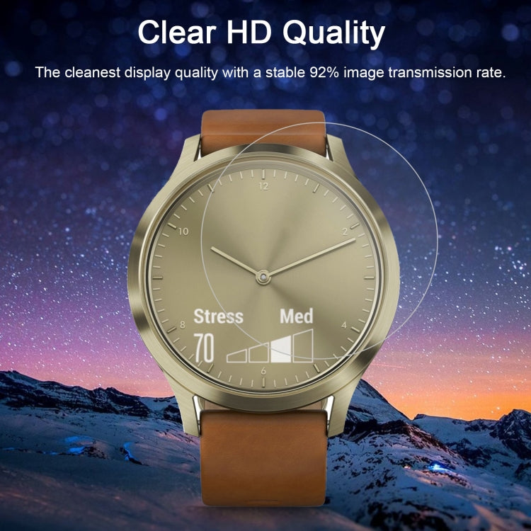 غطاء حماية ENKAY Hat-Prince لساعة Garmin Vivomove HR الذكية بسمك 0.2 مم، صلابة سطح 9H، 2.15D، مقاوم للانفجار، مصنوع من الزجاج المقوى