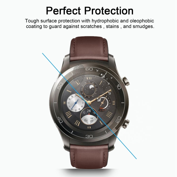قطعتان من غطاء ENKAY Hat-Prince لساعة Huawei Watch 2 Pro الذكية، بسمك 0.2 مم، صلابة سطح 9H، 2.15D، طبقة شاشة زجاجية مقاومة للانفجار، لساعة Huawei Watch 2 Pro (قطعتان)