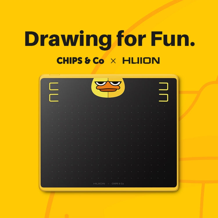 جهاز لوحي للرسم الفني HUION HS64 Chips إصدار خاص 5080 LPI مع قلم بدون بطارية للمتعة، HS64