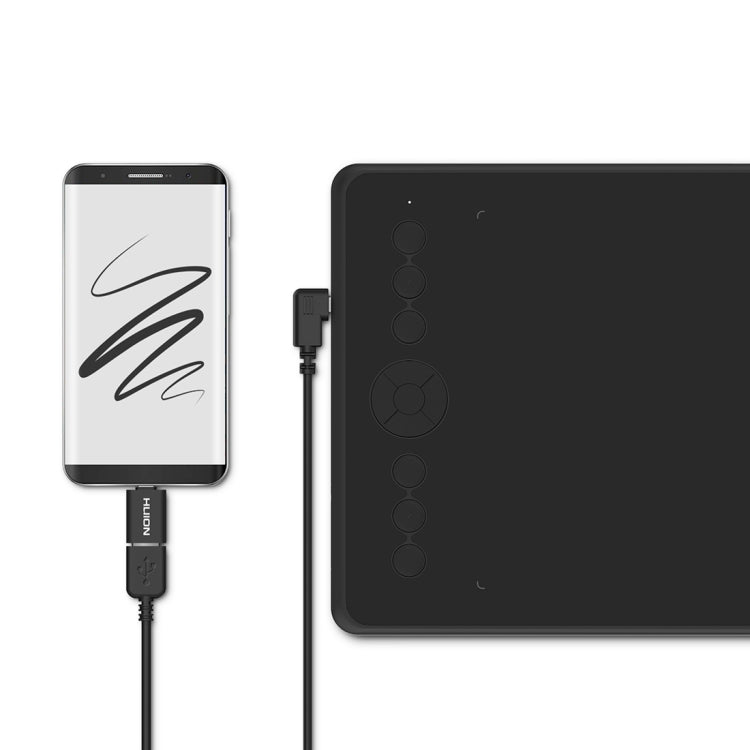 HUION Inspiroy Ink H320M 5080 LPI Art Drawing Tablet for Fun, with Battery-free Pen & Pen Holder, H320M