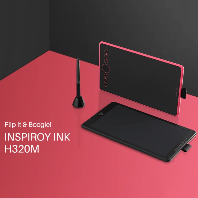 HUION Inspiroy Ink H320M 5080 LPI Art Drawing Tablet for Fun, with Battery-free Pen & Pen Holder, H320M