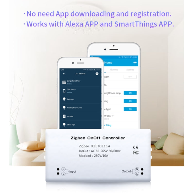 وحدة تحكم التبديل اللاسلكية الذكية Zigbee 85-265 فولت 50-60 هرتز IEEE 802.15.4