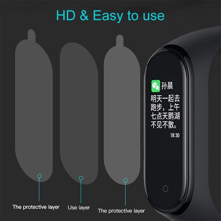 غشاء حماية شاشة ناعم من مادة PET لساعة Xiaomi Mi Band 5/6، قطعة واحدة