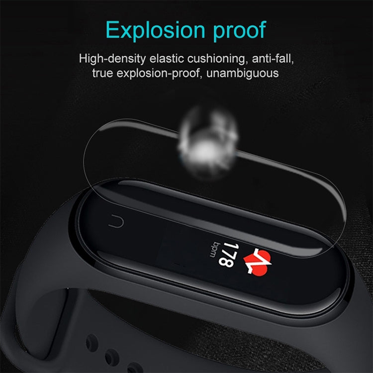 غشاء حماية شاشة ناعم من مادة PET لساعة Xiaomi Mi Band 5/6، قطعة واحدة