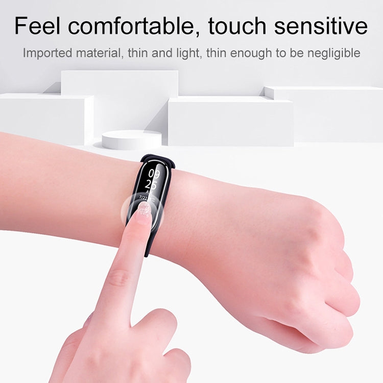 غشاء حماية شاشة ناعم من مادة PET لساعة Xiaomi Mi Band 5/6، قطعة واحدة