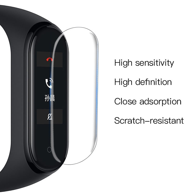 غشاء حماية شاشة ناعم من مادة PET لساعة Xiaomi Mi Band 5/6، قطعة واحدة
