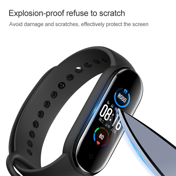 غشاء حماية شاشة ناعم من مادة PET لساعة Xiaomi Mi Band 5/6، قطعة واحدة