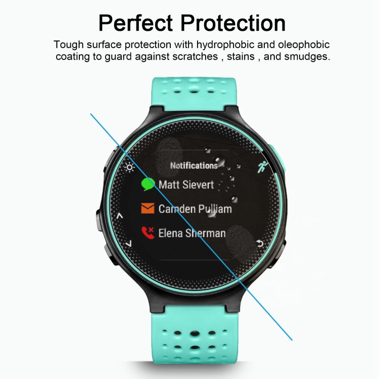 غطاء حماية ENKAY Hat-Prince لساعة Garmin Forerunner 235 الذكية بسمك 0.2 مم، صلابة السطح 9H، حافة منحنية 2.15D، غشاء زجاجي مقوى