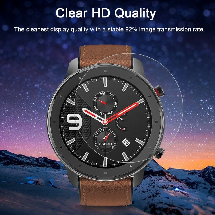 واقي شاشة من الزجاج المقوى 2.5D 9H لهاتف Huami Amazfit GTR 42 مم 0.26 مم، لهاتف Huami Amazfit GTR 42 مم