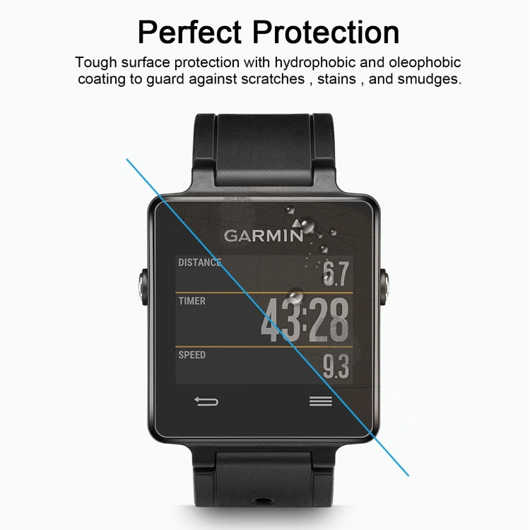 واقي شاشة من الزجاج المقوى 2.5D 9H لهاتف Garmin Vivoactive مقاس 0.26 مم، مناسب لـ Garmin Vivoactive