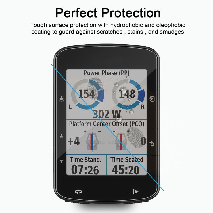واقي شاشة من الزجاج المقوى 2.5D 9H لهاتف Garmin Edge 520 Plus بسمك 0.26 مم، مناسب لهاتف Garmin Edge 520 Plus