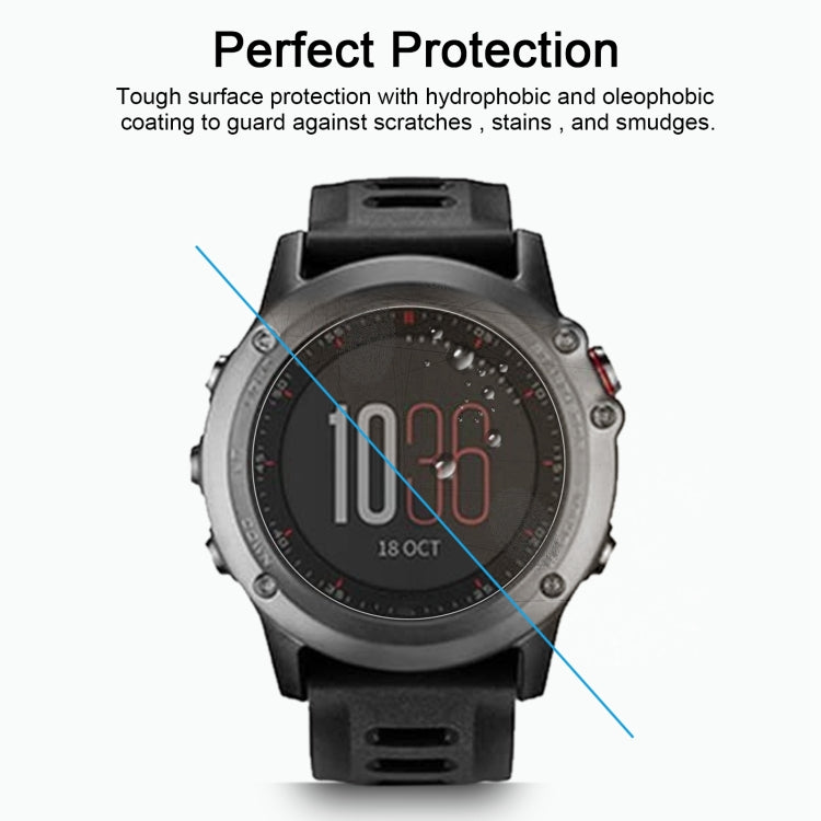 واقي شاشة من الزجاج المقوى 2.5D 9H بسمك 0.26 مم لجهاز Garmin Fenix 3، مناسب لجهاز Garmin Fenix 3