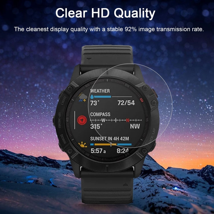 واقي شاشة من الزجاج المقوى 2.5D 9H لهاتف Garmin Fenix 6 Pro بسمك 0.26 مم، مناسب لهاتف Garmin Fenix 6 Pro