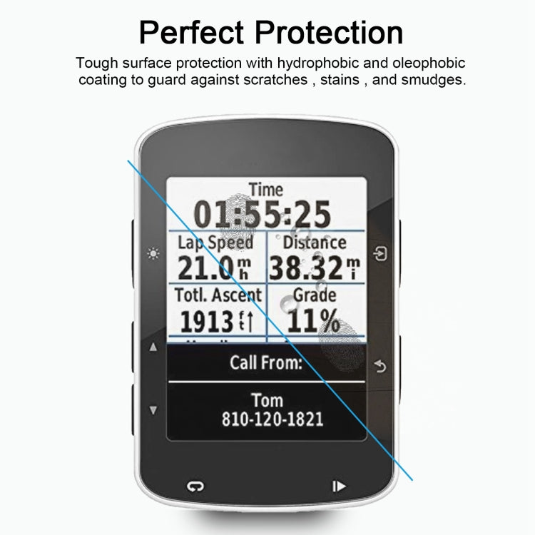 واقي شاشة من الزجاج المقوى 2.5D 9H لجهاز Garmin Edge 520 بسمك 0.26 مم، مناسب لجهاز Garmin Edge 520