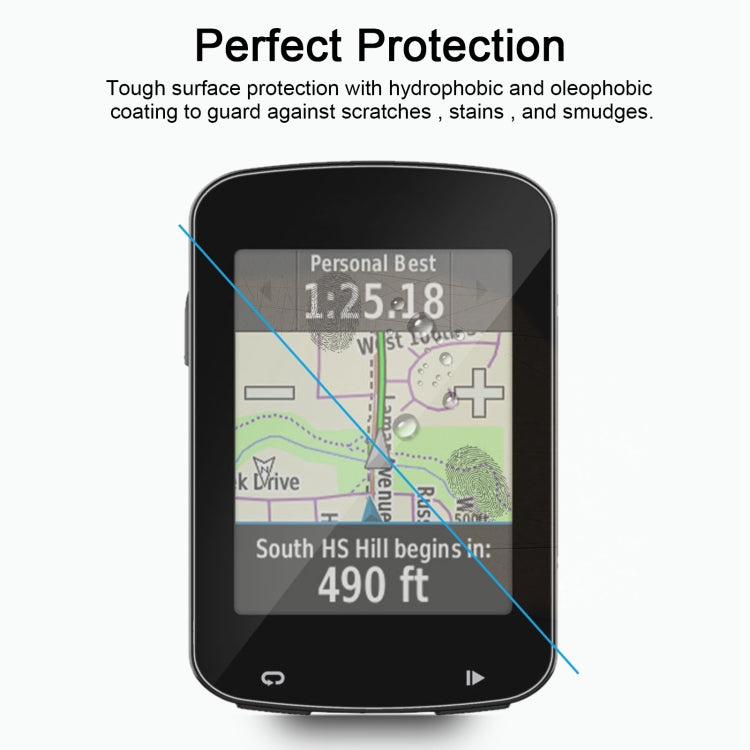 واقي شاشة من الزجاج المقوى 2.5D 9H بسمك 0.26 مم لجهاز Garmin Edge 820