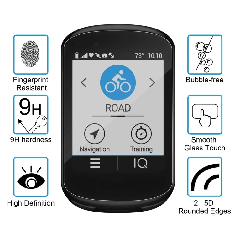 واقي شاشة من الزجاج المقوى 2.5D 9H لجهاز Garmin Edge 830 بسمك 0.26 مم، مناسب لجهاز Garmin Edge 830