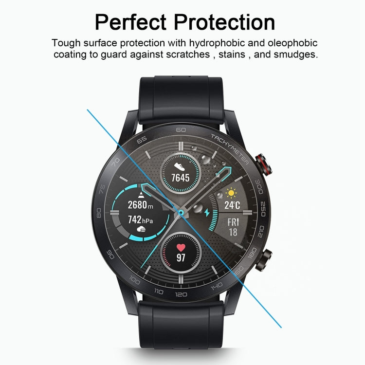 واقي شاشة من الزجاج المقوى 2.5D 9H لهاتف Huawei Honor Magic Watch2 بسمك 0.26 مم، لهاتف Huawei Honor Magic Watch2