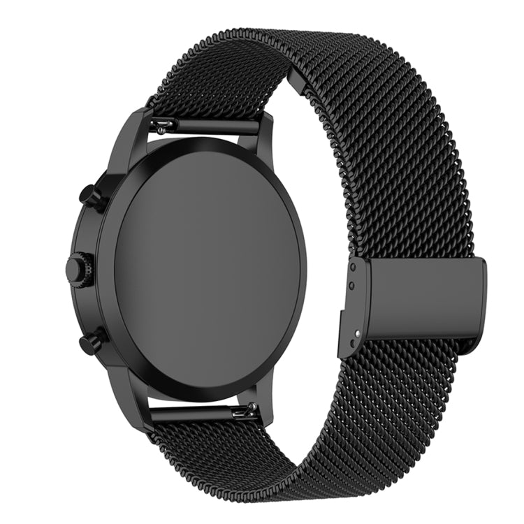 سوار ساعة شبكي معدني مقاس 22 مم لساعة Fossil Hybrid Smartwatch HR، للرجال من الجيل الرابع Explorist HR، للرجال، رياضي