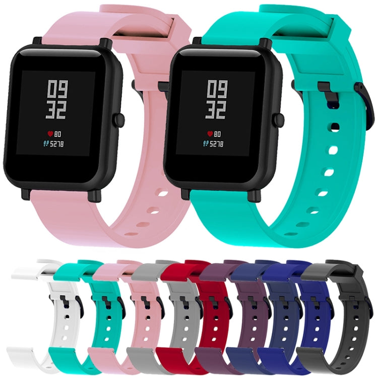سوار رياضي من السيليكون اللامع لساعة Huami Amazfit Bip Lite الإصدار 20 مم