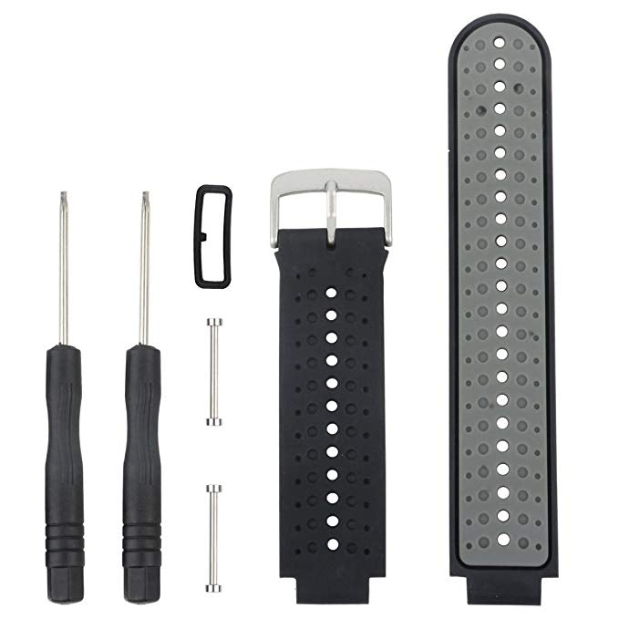 سوار ساعة رياضي من السيليكون ثنائي اللون لساعة Garmin Forerunner 230 / 235 / 620 / 630 / 735XT