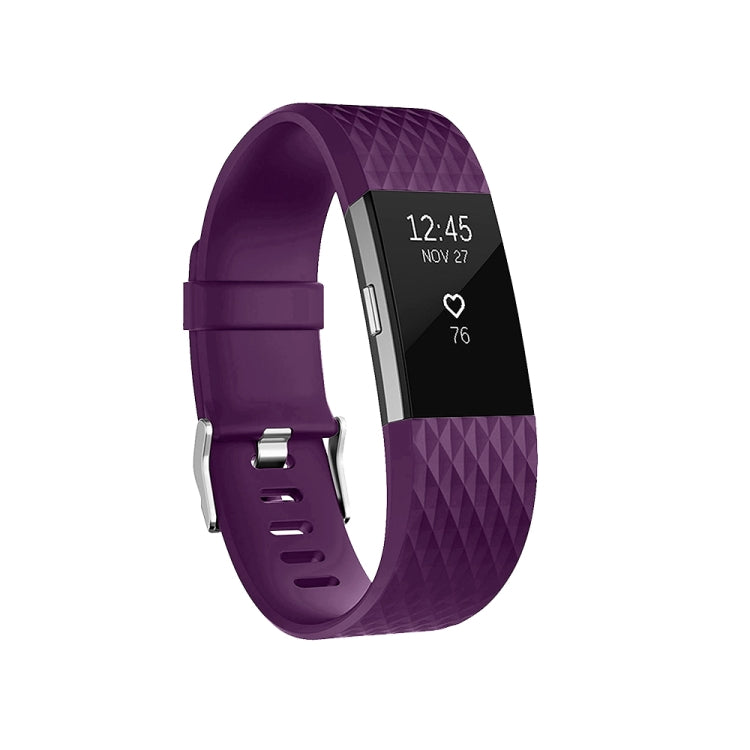 Diamond Pattern Adjustable Sport Watch Band for FITBIT Charge 2, Size: S, 10.5x8.5cm, S