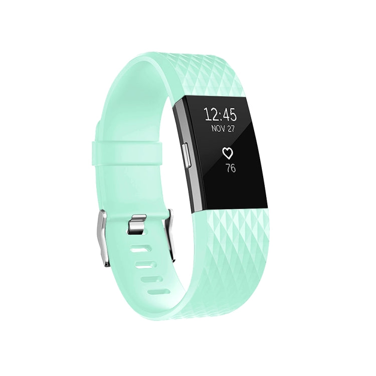 Diamond Pattern Adjustable Sport Watch Band for FITBIT Charge 2, Size: S, 10.5x8.5cm, S