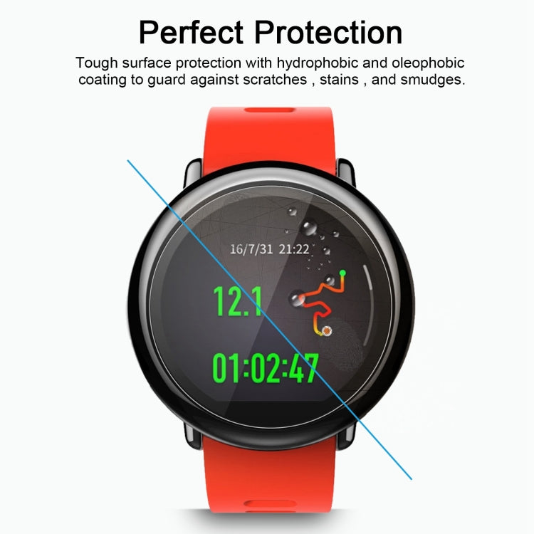 قطعتان من غطاء ENKAY Hat-Prince لساعة Xiaomi Huami AMAZFIT الذكية بسمك 0.2 مم، صلابة سطح 9H، 2.15D، طبقة شاشة زجاجية مقسّاة مقاومة للانفجار