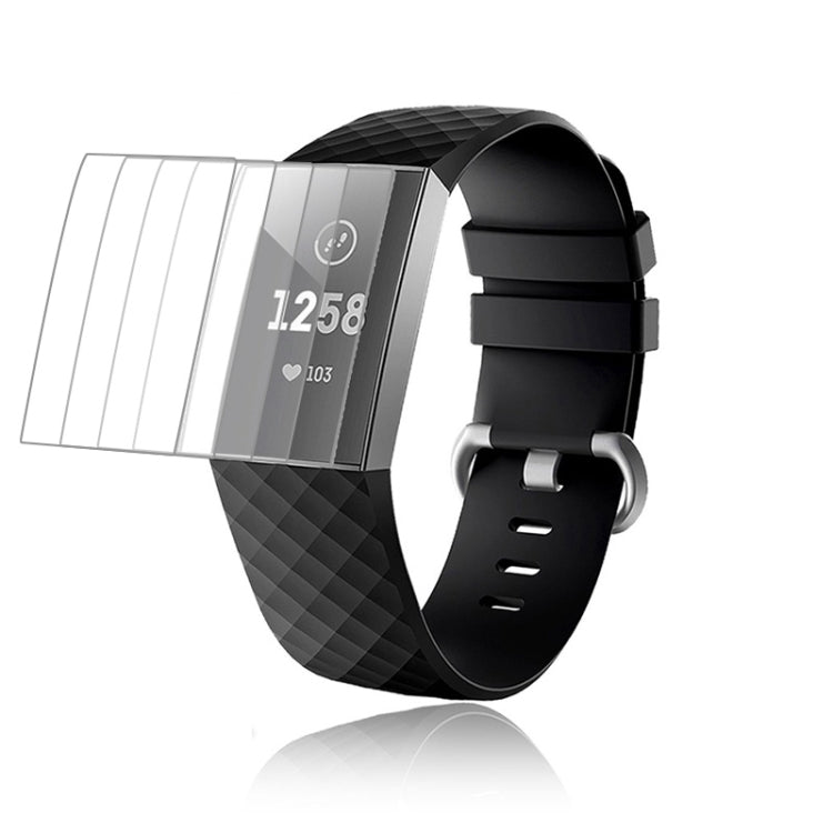 5 قطع من غلاف شاشة ناعم مقاوم للانفجار من مادة TPU لـ Fitbit Charge 3 / 4، لـ Fitbit Charge 3