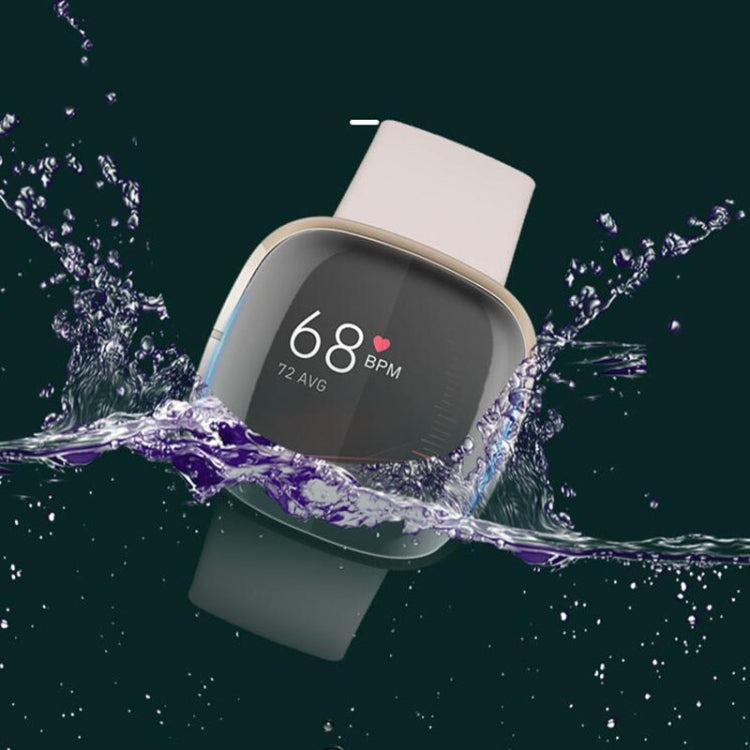 5 قطع من غلاف شاشة ناعم مقاوم للانفجار من مادة TPU لساعة Fitbit Versa 3 / Sense، لساعة Fitbit Versa 3