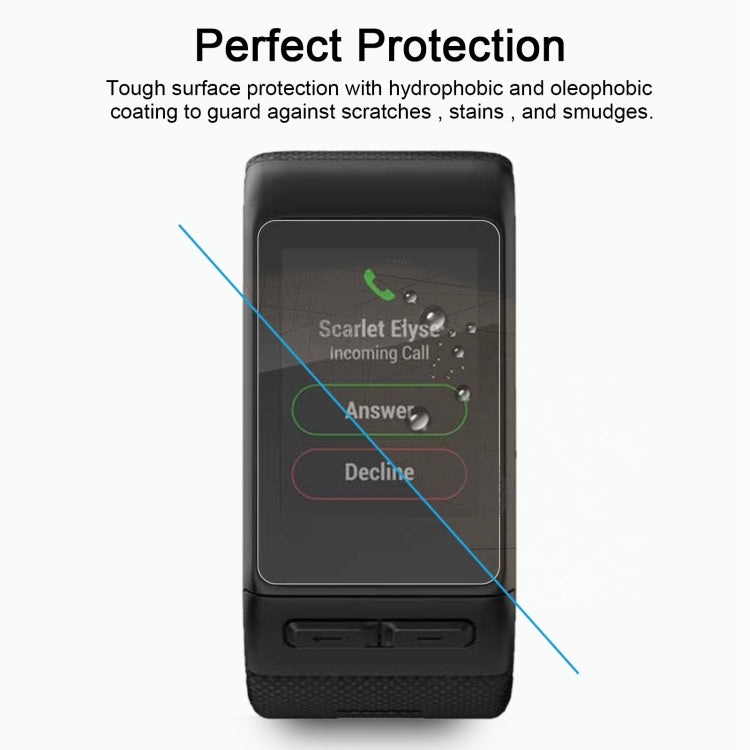 2 PCS ENKAY Hat-Prince for Garmin Vivoactive HR Smart Watch 0.2mm 9H Surface Hardness 2.15D Explosion-proof Tempered Glass Screen Film