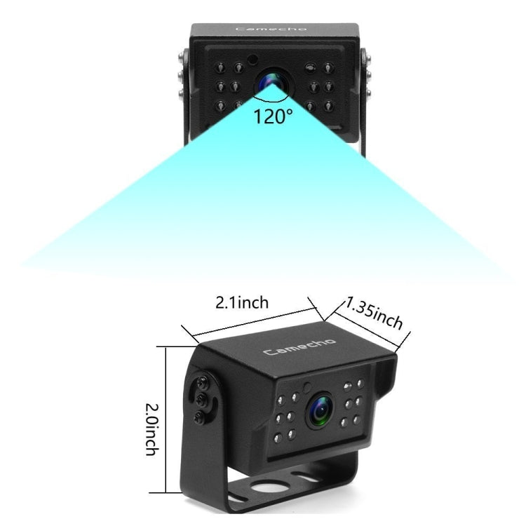A1510 7 inch HD Car 12 IR Night Vision Rear View Backup Dual Camera Rearview Monitor, with 15m Cable, A1510