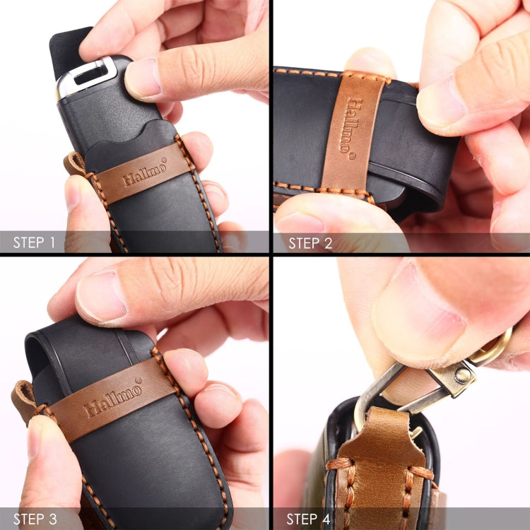 For Ford F-150 5-button C073 Car Key Leather Protective Case, C073
