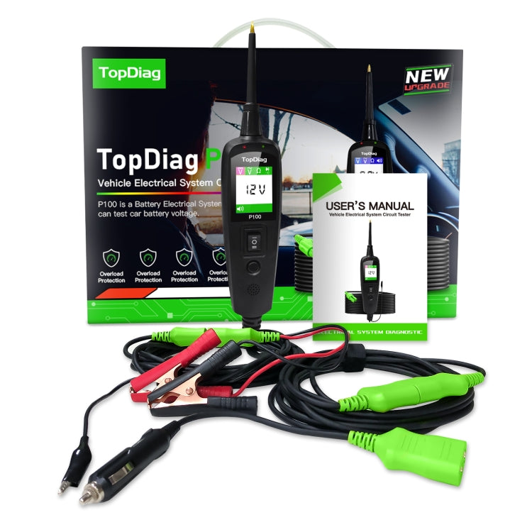 TopDiag P100 Car Circuit Intelligent Analyzer Diagnostic Instrument, Cable Length: 2m, TopDiag P100 2m