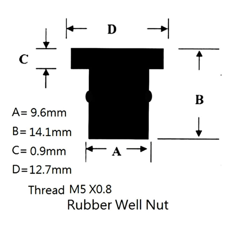20pcs / 1 Set M5 Universal Motorcycle Windshield Brass Nuts, M5