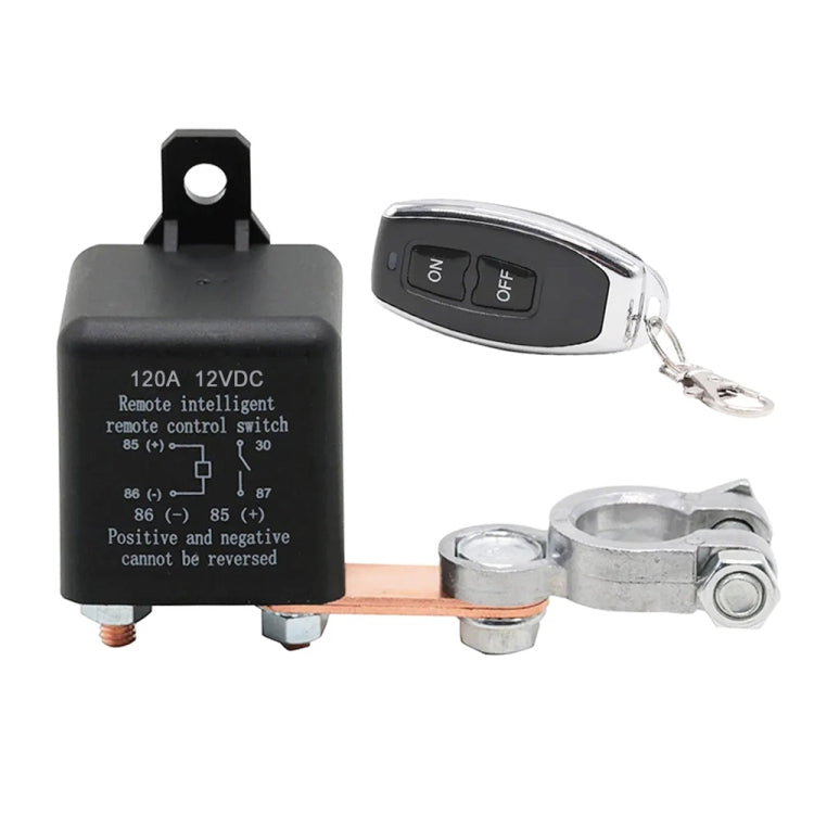 ZL180 12V 120A Car Relay Remote Rireless Battery Isolator with Battery Clip x 2 & Remote Control x 2, 12V 120A with Battery Clip x 2 & Remote Control x 2