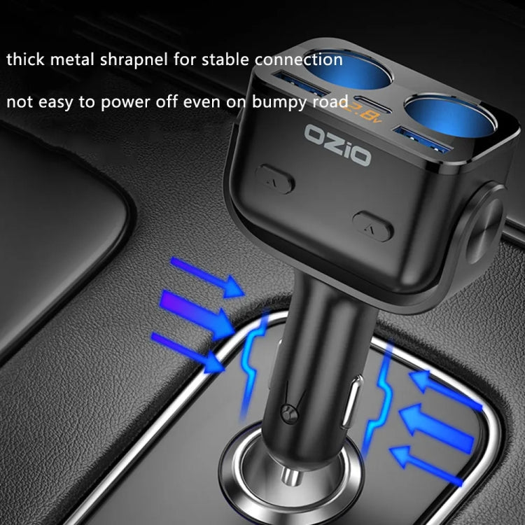 Y48TC QC3.0 + Type-C Dual Port Fast Charging Multi-function Car Charger Cigarette Lighter, Y48TC